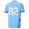 Officiële Voetbalshirt Manchester City Rico Lewis 82 Thuis 2024-25 - Heren